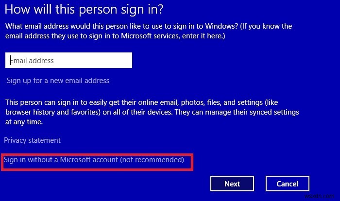 MicrosoftアカウントなしでWindows11を使用する方法 