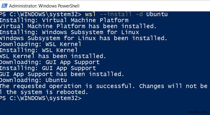WSLを使用してWindowsにLinuxをインストールする方法 