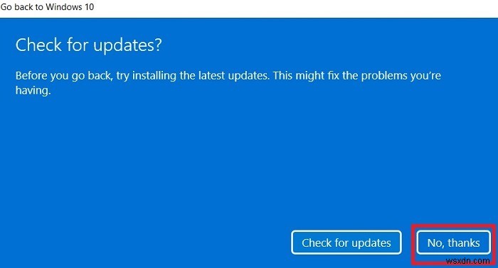 Windows11からWindows10にダウングレードする方法 