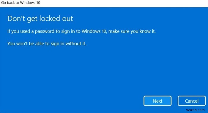 Windows11からWindows10にダウングレードする方法 