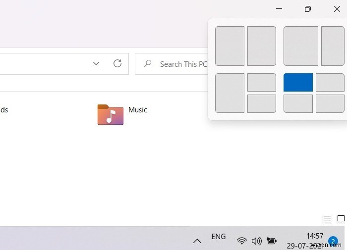 Windowsでスナップレイアウトを使用する方法 