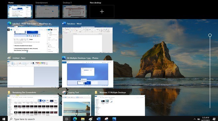 Windowsで複数のデスクトップを使用する方法 