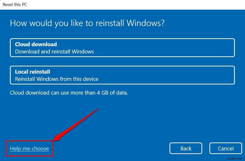 Windows11を工場出荷時にリセットする方法 