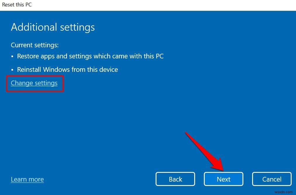 Windows11を工場出荷時にリセットする方法 