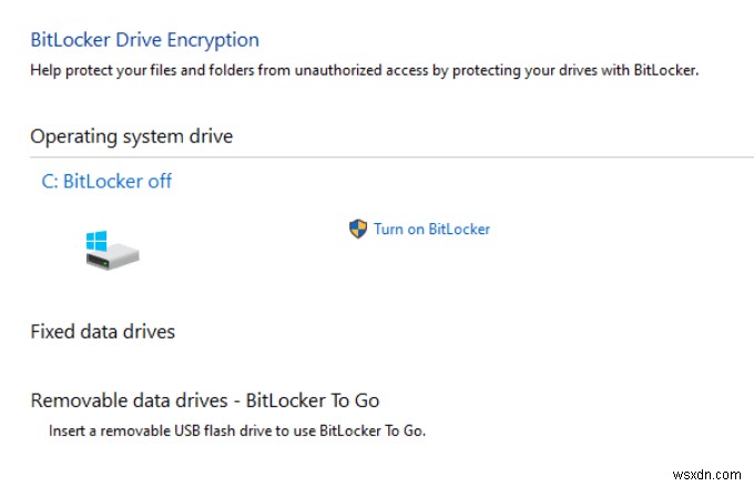 Windows10でBitlockerをオフまたは無効にする方法 