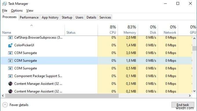 COMサロゲート（dllhost.exe）とは何ですか？また、なぜそれが私のPCで実行されているのですか？ 