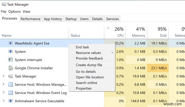 Windows10でCPU使用率を下げる方法 