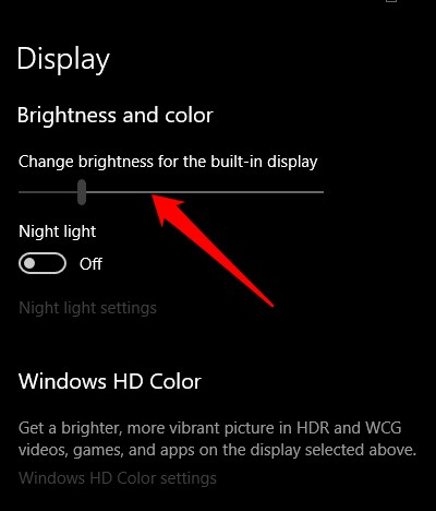 Windows10で明るさを調整する方法 