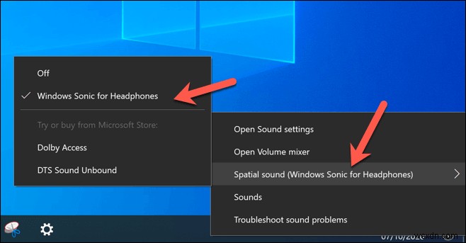 Windows10でヘッドフォン用にWindowsSonicをセットアップする方法 