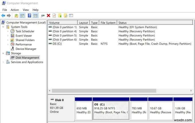 Windowsドライブの空き領域からパーティションを作成する方法 