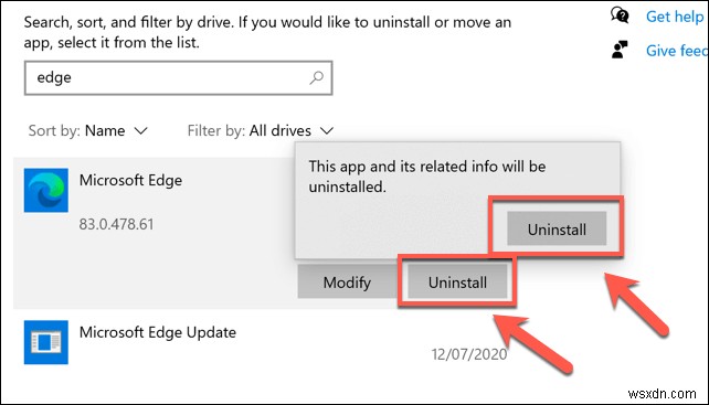 Windows10からMicrosoftEdgeを削除する方法 