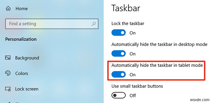 Windows10でタスクバーを非表示にする方法 