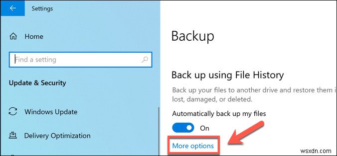 Windows10でバックアップファイルを削除する方法 