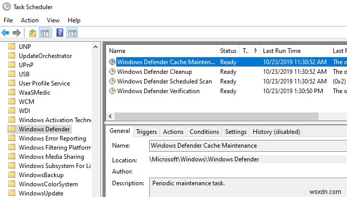 WindowsDefenderAntivirusの独自のスキャンスケジュールを設定する方法 