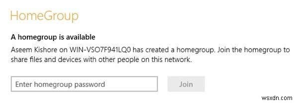 Windows8からWindows7HomeGroupに参加する 