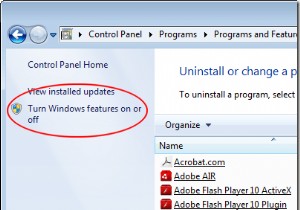 Windows7でガジェットプラットフォームをオフにする 