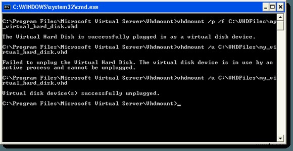 WindowsXPでVHDファイルを添付する 