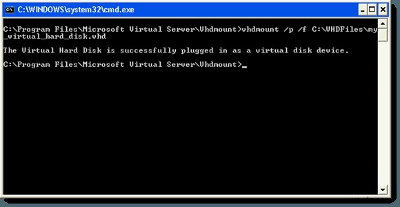 WindowsXPでVHDファイルを添付する 