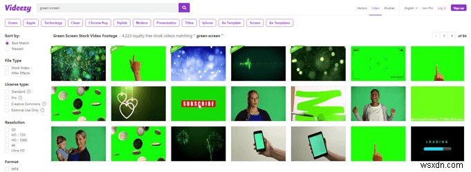 グリーンスクリーンの特殊効果のための8つの最高のオンラインソース 