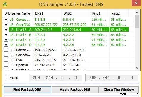 5WindowsでDNSサーバーを変更するためのユーティリティのレビュー 