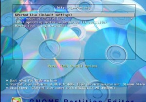 GPartedを使用してWindowsのディスクパーティションを管理する 