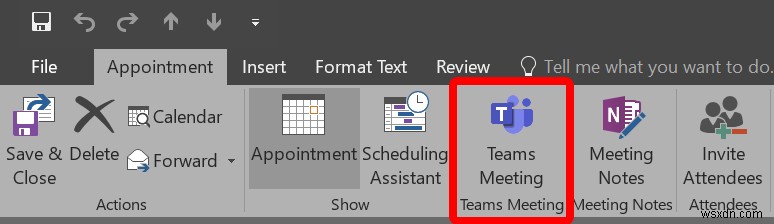 MicrosoftTeamsMeetingリンクを作成する方法 