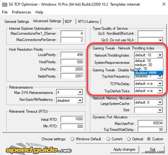 Windows10でTCP/IP設定を最適化する方法 