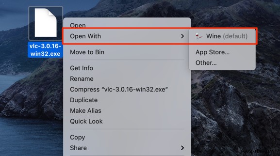 MacでEXEファイルを開く方法 