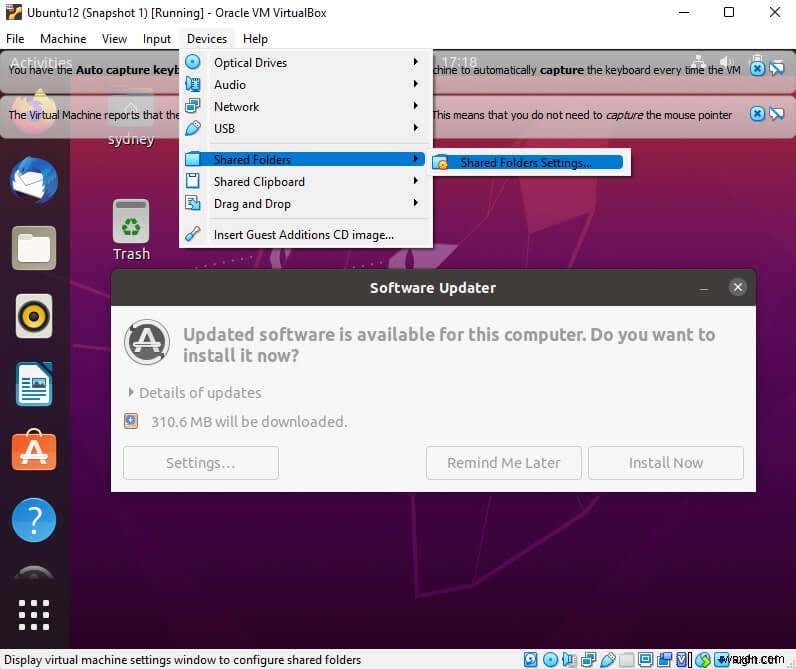 UbuntuにVirtualBoxゲスト追加機能をインストールする方法 