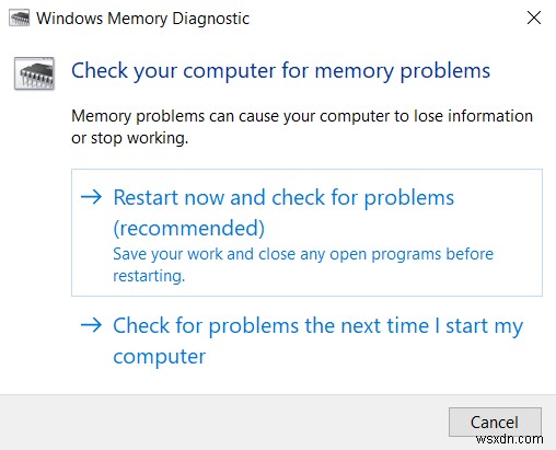 Windowsで不良メモリ（RAM）をテストする方法 