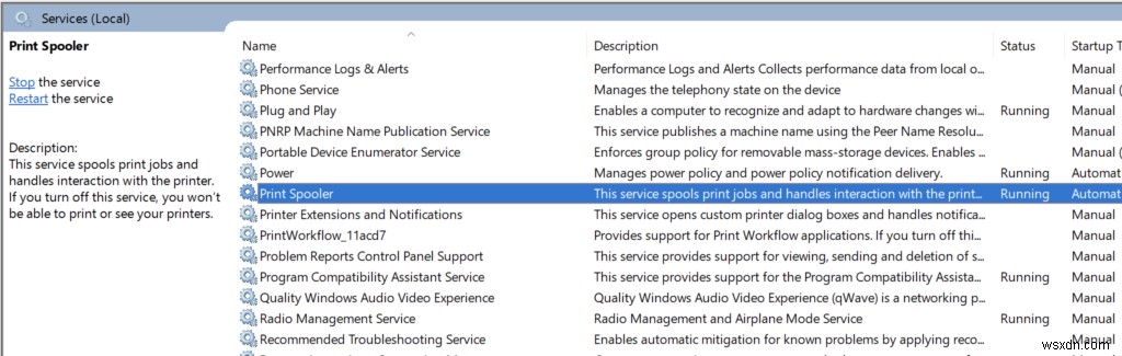 Windows10で印刷スプーラーサービスを無効にする方法 