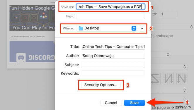 MacおよびWindowsでWebページをPDFとして保存する方法 