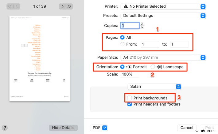 MacおよびWindowsでWebページをPDFとして保存する方法 