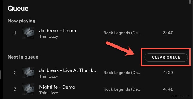 Spotifyでキューをクリアする方法 