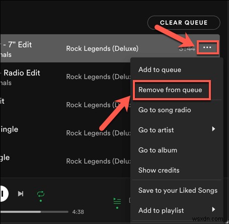 Spotifyでキューをクリアする方法 