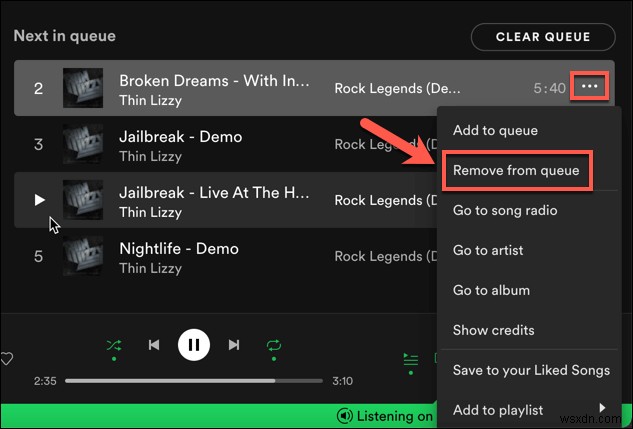 Spotifyでキューをクリアする方法 