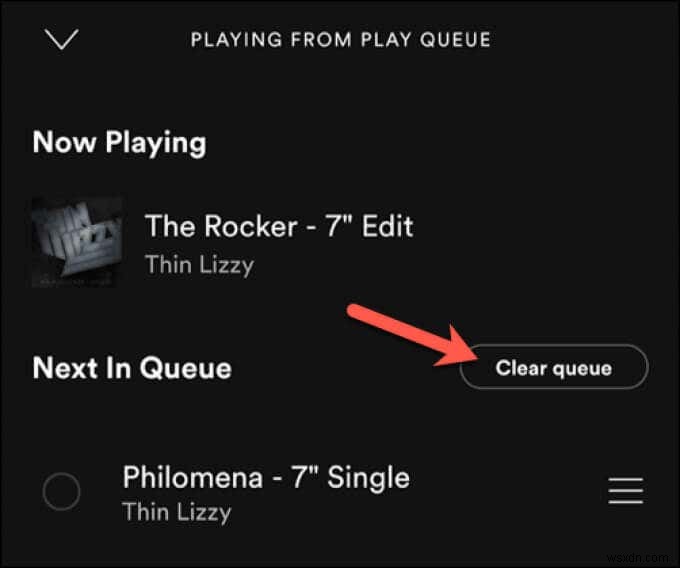 Spotifyでキューをクリアする方法 