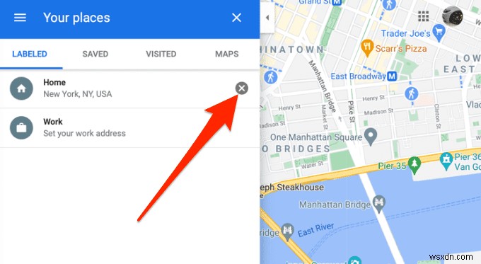 Googleマップで自宅の住所を設定する方法 