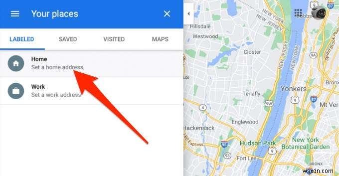 Googleマップで自宅の住所を設定する方法 