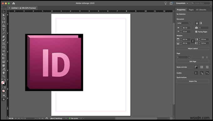 AdobeInDesignでテキストボックスをリンクする方法 