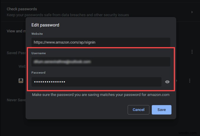 Chromeでパスワードを保存、編集、削除する方法 