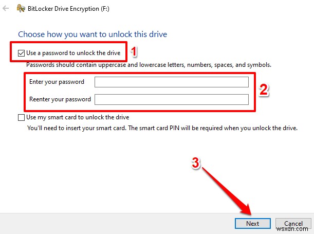 外付けハードドライブのパスワードを設定する方法 