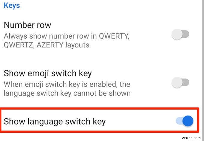 すべてのデバイスでキーボード言語を切り替える方法 