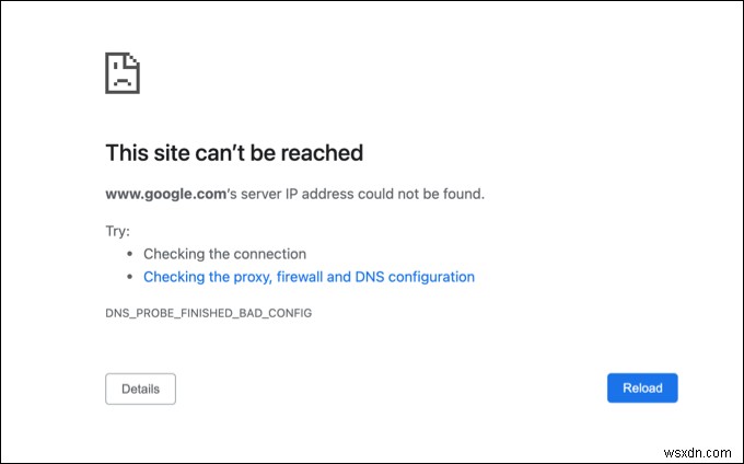 Chromeで「DNS_probe_finished_bad_config」を修正する方法 
