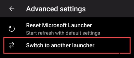 AndroidでMicrosoftLauncherをオフにする方法 