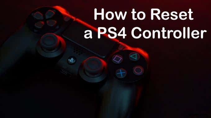 PS4コントローラーをリセットする方法 