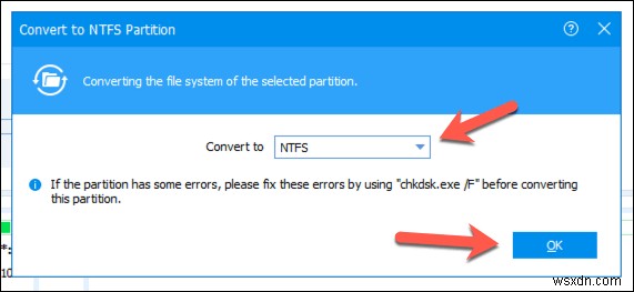 WindowsドライブをFAT32からNTFSに変換する方法 