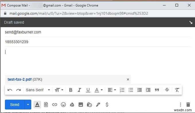 電子メールでFAXを送信する方法 