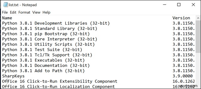 Windowsにインストールされているプログラムのリストを生成する7つの方法 