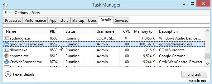 Netstatを使用して、WindowsのリスニングポートとPIDを確認します 